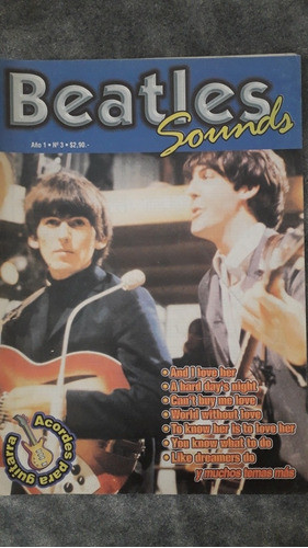 Revista Beatles Sounds Nro 3 Letras Y Acordes 0