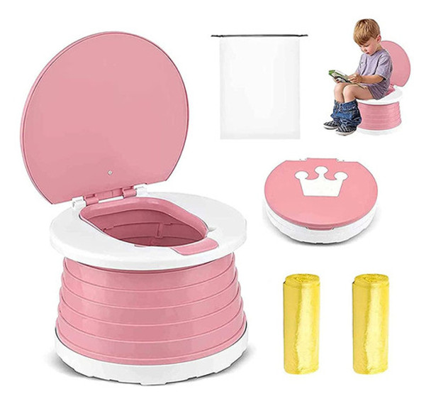Inodoro Plegable Para Niños, Orinal Portátil Para Niños Pequ 0