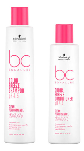 Shampoo + Acondicionador Schwarzkopf Color Freeze Bonacure 0 Shampoo + Acondicionador Schwarzkopf Color Freeze Bonacure 0