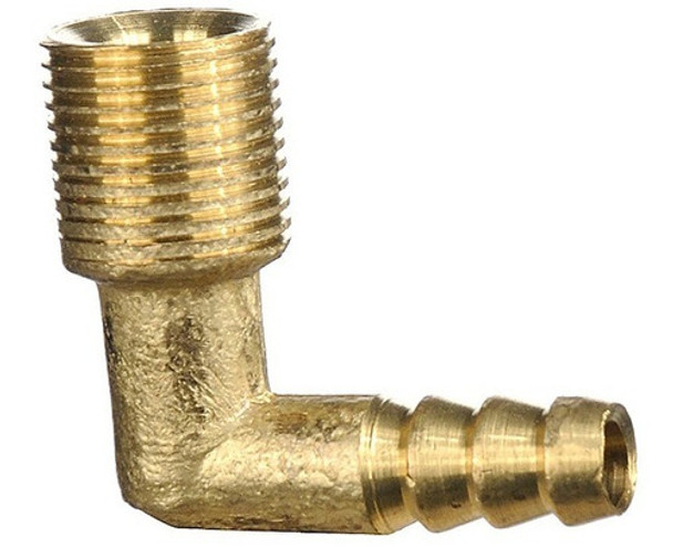 Teton Curvo Codo Macho Espiga De 1/2 De Bronce 0