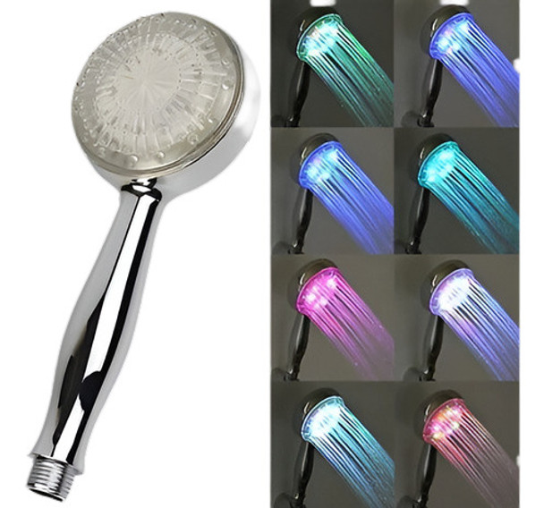 Led Que Cambia Las Luces Del Color Baño Del Baño Cabezal De 0