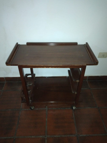 Mesa Rodante De Madera (no Es Mdf) Antigua (bebidas Y Cafe) 0