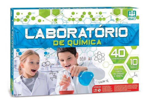 Laboratório De Química - C/ 40 Experiências + Kit - Nig 0