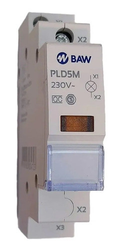 Piloto Din Señalizacion Led Ambar 220vca Baw 0
