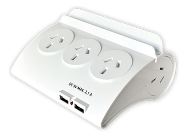 Prolongador Multiple 5 Tomas + 2 Usb Cable 1.5 Mts Tbcin 0