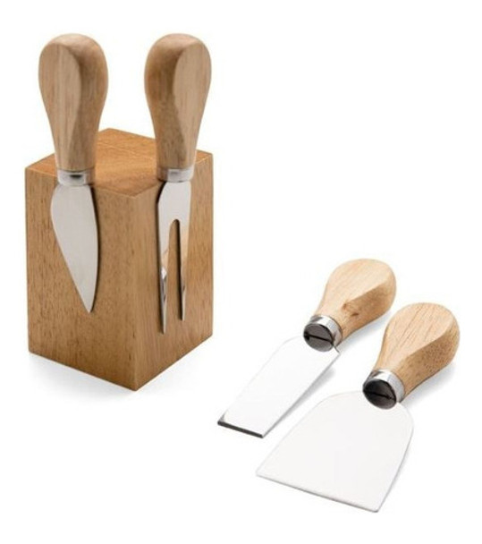 Kit Faca Frios Suporte Magnetico Bambu Festas Elegante 0