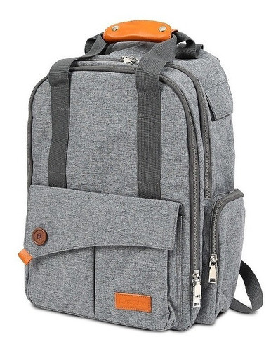 Mochila Maternal Carestino Roma Cambiador Completo Gris 0
