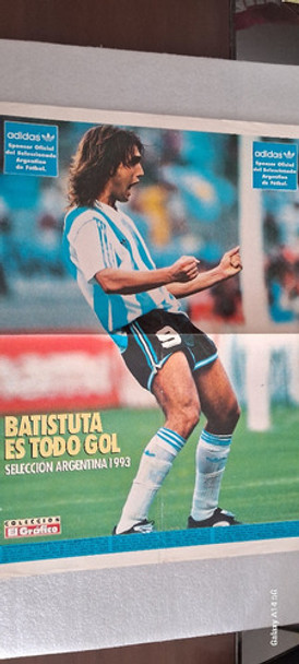 Póster Gabriel Batistuta  Año 1993 0 Póster Gabriel Batistuta  Año 1993 0