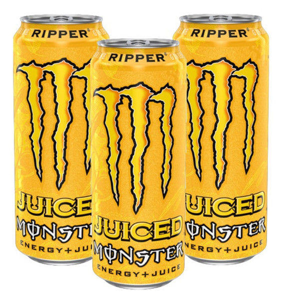 Kit 3 Energético Monster Zero Ripper Importado 500ml 0 Kit 3 Energético Monster Zero Ripper Importado 500ml 0