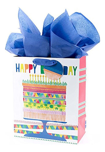 Bolsa De Regalo Grande Hallmark De 13  Con Papel De Seda (pa 0