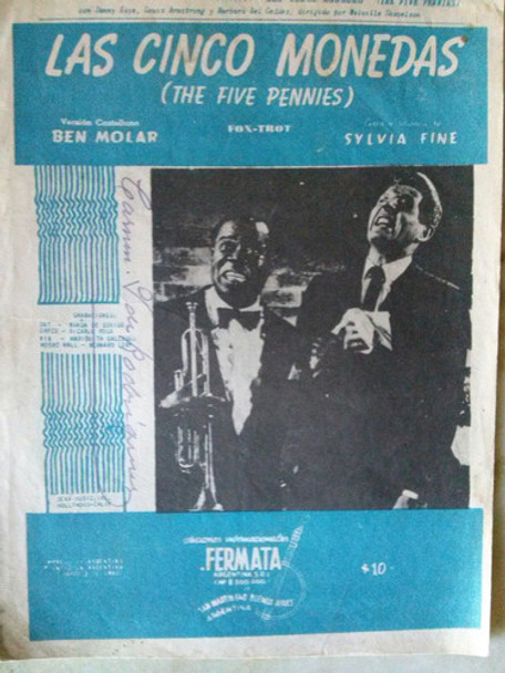 Partitura Para Piano,las Cinco Monedas,de Film 0 Partitura Para Piano,las Cinco Monedas,de Film 0