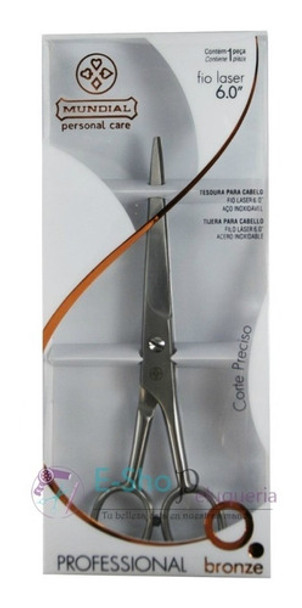 Tijera Mundial De Corte Microdentada  6'' Filo Laser 0 Tijera Mundial De Corte Microdentada  6'' Filo Laser 0