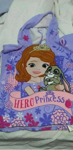 Poncho De Toalla Princesa Sofía 0