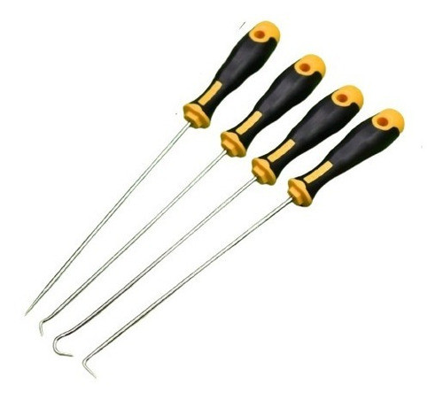 Kit 4pc Desarmadores Tipo Gancho Para Quitar Orings Y Juntas 0