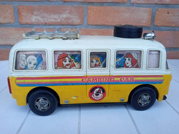 Camioneta Combi Camping De Juguete En Plastico P/repuesto 0