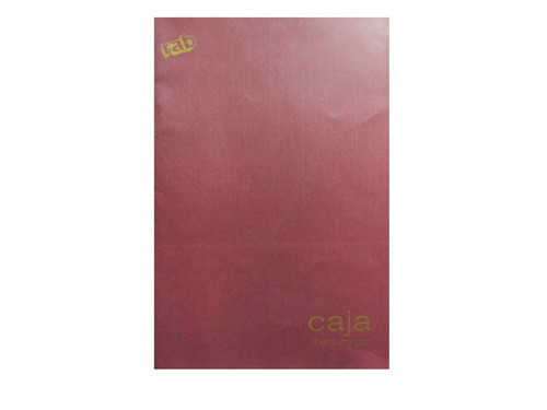 Libro Contable Caja Rab 3 Columnas Tapa Flexible Oficio 0
