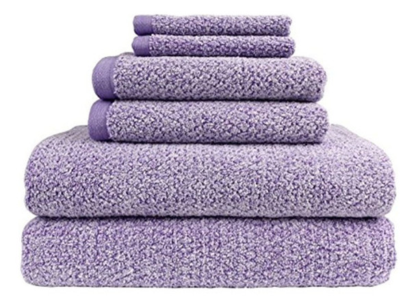 Juego De Toallas De Baño Everplush Diamond Jacquard De 6 Pie 0
