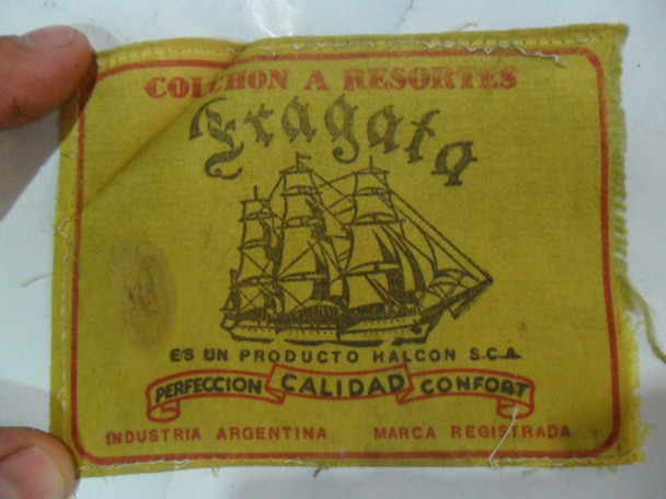 Publicidad Tela Fragata Halcon Colchon A Resorte 0