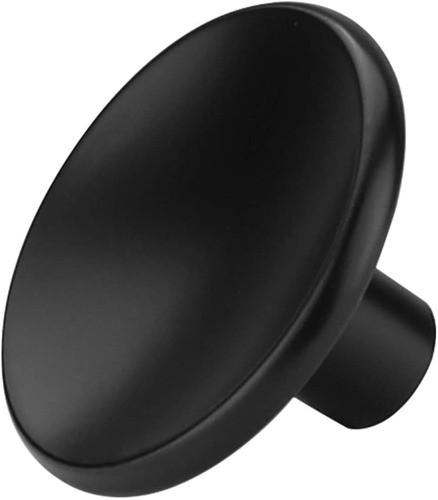 Tirador De Mueble /pomo Circular Concavoegro Mate/ X 5u. 0