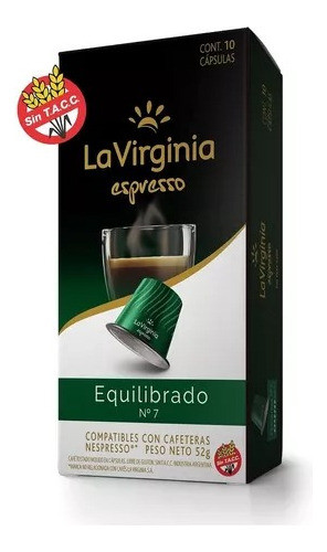 Café La Virginia Equilibrado N°7 X 3 Cajas. 0