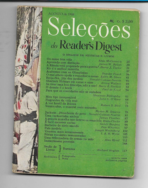 Revista Seleções Do Readers Digest - Agosto De 1948 0