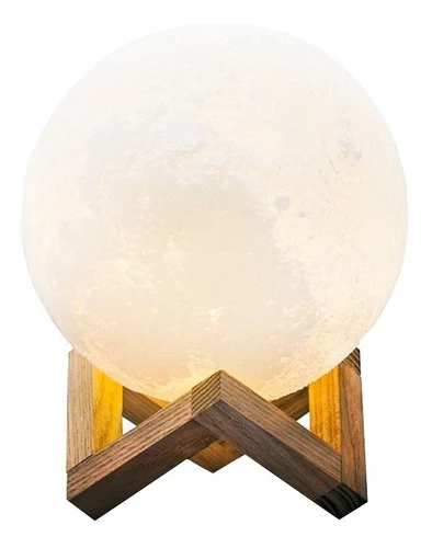 Lampara Luna Moon Light 3d A Batería Y Cambio De Colores. 0