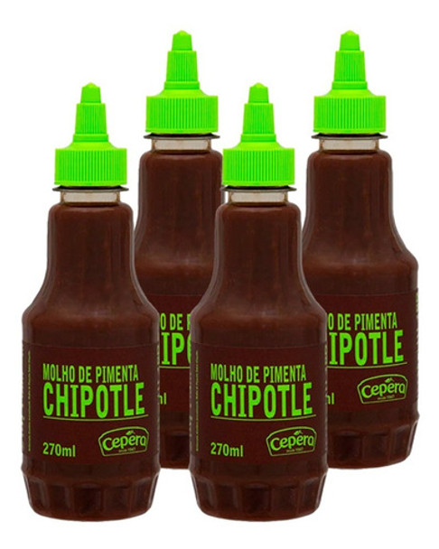 Molho De Pimenta Chipotle 270ml Cepêra - 4 Unidades 0