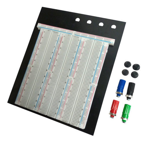 Protoboard 2420 Pontos Com Base Metalica 0