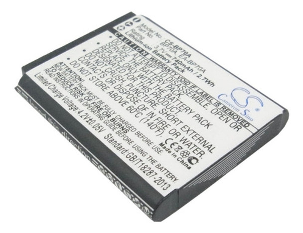 1batería  Bp-70a P/ Samsung Es65 Pl100 Es70 Pl110 Caballito 0 1batería  Bp-70a P/ Samsung Es65 Pl100 Es70 Pl110 Caballito 0