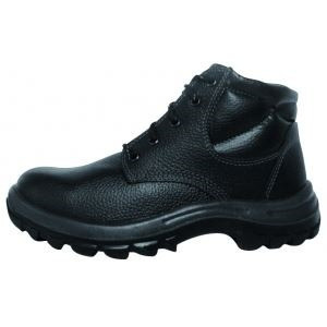 Botín De Cuero Negro, Pta.plástica,talle:47  Worksafe 0