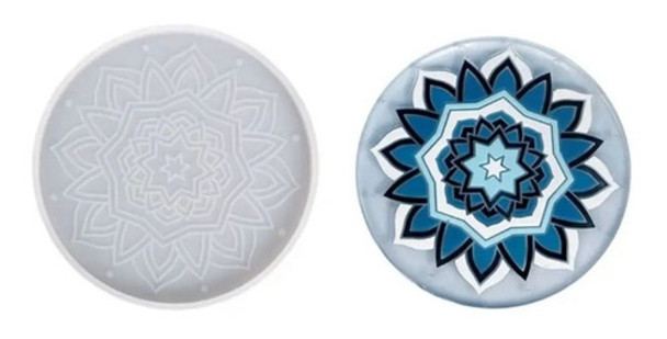 Molde Silicona Posavaso Mandala Flor 0
