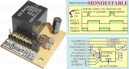 Pack 4x Timer Disparado 12v Cuenta Tiempo Analogico Pin Re-p 0