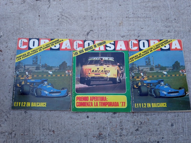 Lote De 3 Revistas Corsa Año 1977 0 Lote De 3 Revistas Corsa Año 1977 0