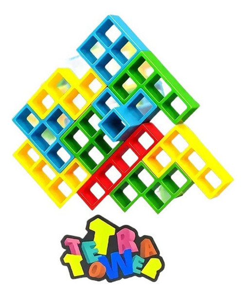 Edifício Bloco De Construção Toy Balance Tetra Tower Empilha 0