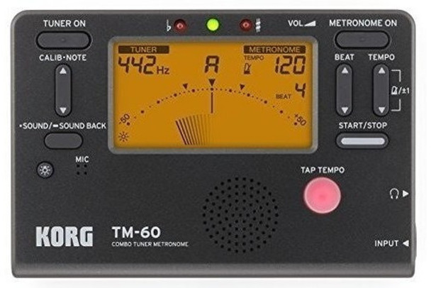 Metronomo Sintonizador Korg Tm60bk Negro 0