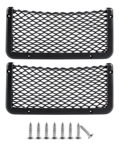 Yuinsen 2 Bolsillos De Red Enmarcados Para Automovil, Bolsil 0