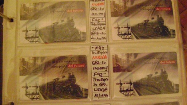 Tarjeta Telef Coleccion Telefonica Argentina F92 Trenes Usad 0