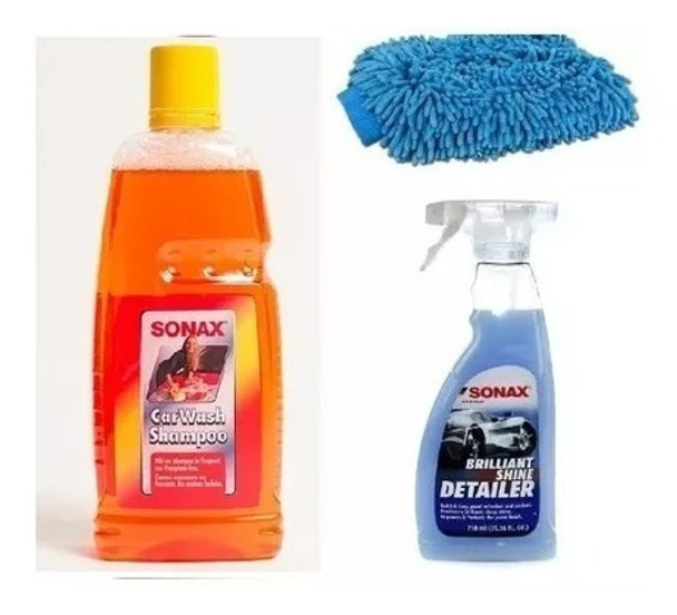 Set De Lavado Sonax* Shampoo + Detailer + Guante De Lavado 0