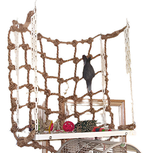 Aves Para Mascotas Cuerda Columpio Neto Escalera Mastica Per 0