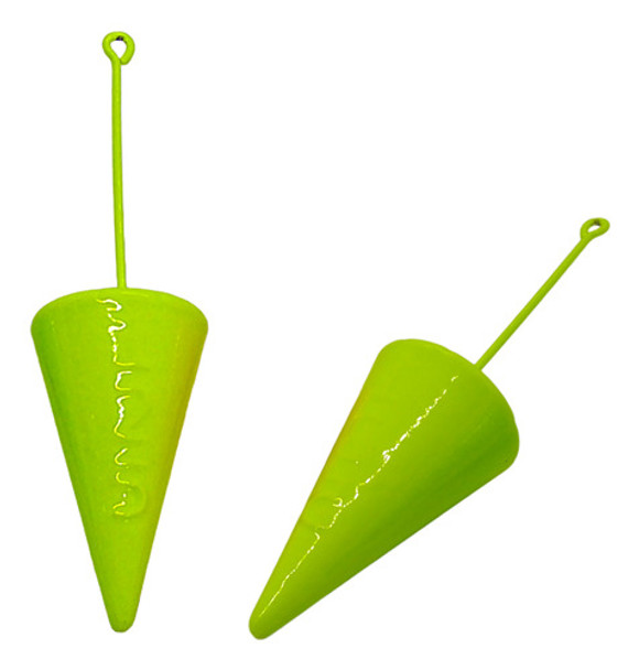 Chumbada Colorida Cone - Chumbo Com Haste - Amarelo - 145g 0 Chumbada Colorida Cone - Chumbo Com Haste - Amarelo - 145g 0