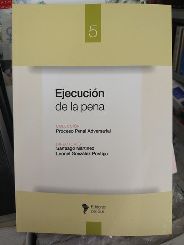 Martinez Postigo Ejecución De La Pena Novedad 2021 0