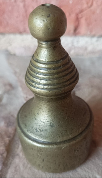 Antigua Plomada De Albañil En Bronce, Impecable. 0