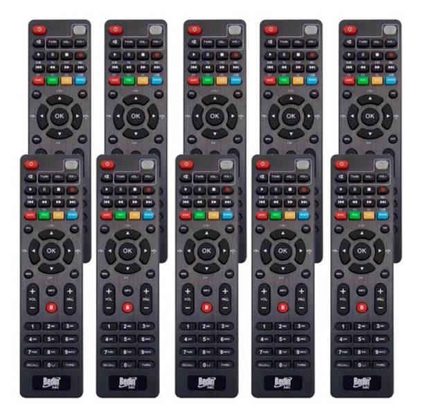 Kit 10 Controle Remoto P/ Receptor Bedinsat Bs9900s Original 0