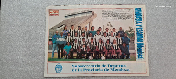 Póster Gimnasia Y Esgrima (mendoza) Año 1993 0