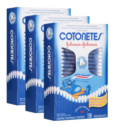 Kit Hastes Flexíveis Cotonetes 450 Unidades 0