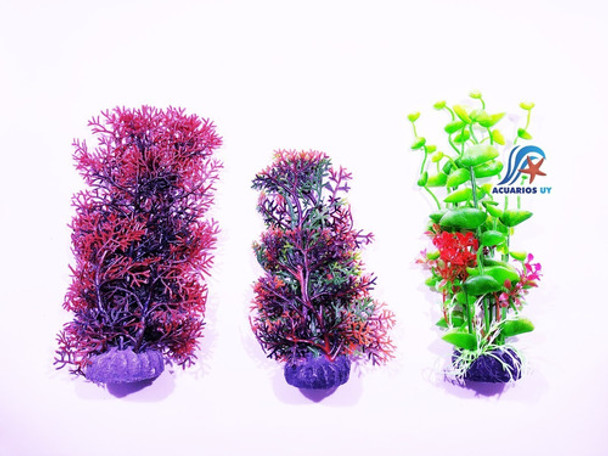 Planta Artificial De 15cm Para Acuario. (1223) 0