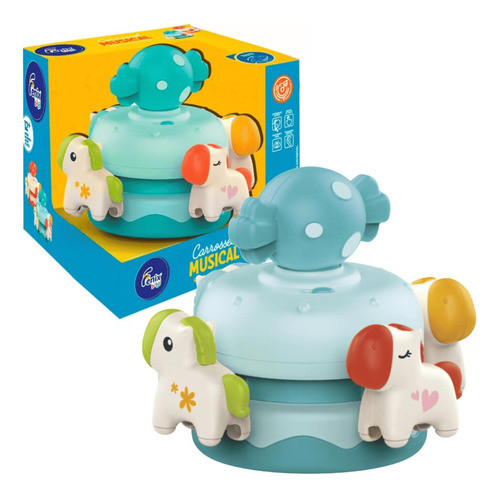 Carrossel Musical Azul Fenix 0