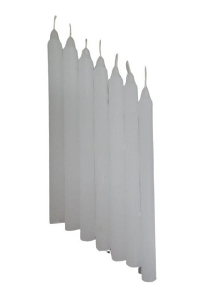 Velas Largas Comunes X100 Blancas 19cm X 5 Paquetes 0