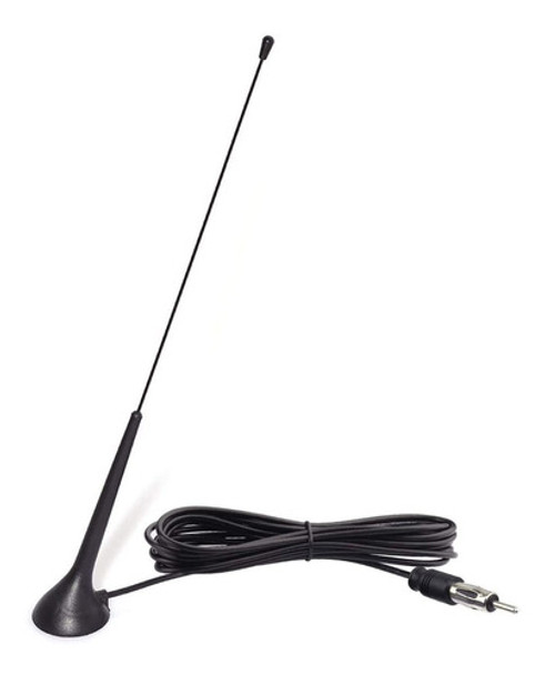Antena Universal Para Coche Con Base Magnetica - 0