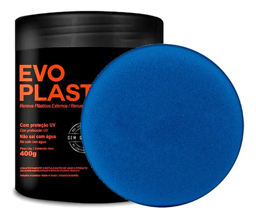 Evoplastic 400g Revitalizador De Parachoque Evox Mais Brinde 0